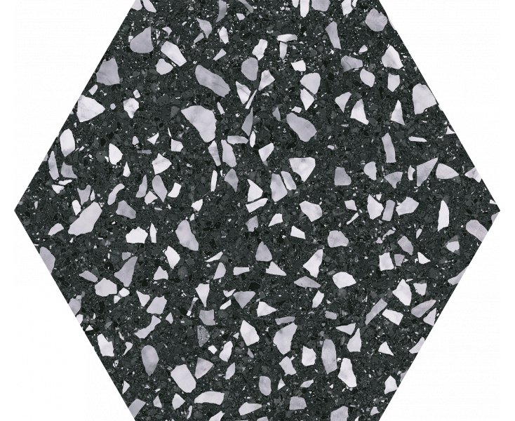 VENICE BLACK HEX25 22x25