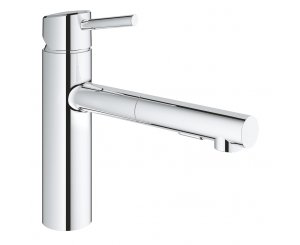 SINGLE LEVER CONCETTO SINK WITH REMOVABLE 2 JETS CHROME