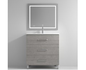 FUJI 060 3C INDUSTRIAL CEMENT CABINET WITH BASIN AND MIRROR