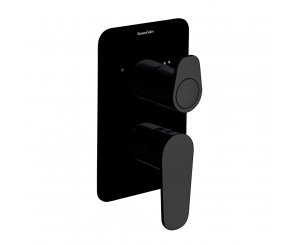 MONOMANDO ALEXIA BATHROOM / SHOWER MOUNTED 2VIAS S / KIT BLACK MATTE  