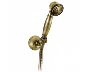 SHOWER SUPPORT KIT + HANDLE 1F 1866 CLASSIC OLD BRASS 050999