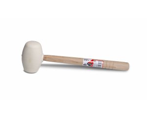 RUBBER MALLET 250 gr. WHITE FLAT / SPHERICAL FACE