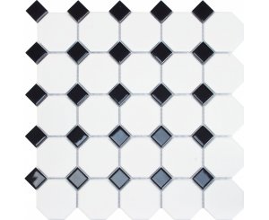 MOSAICO OXFORD BLACK 29.5x29.5