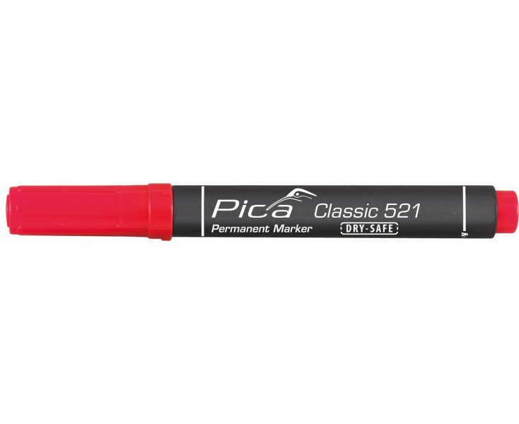 PERMANENT MARKER TYPE CHISEL PICA CLASSIC RED