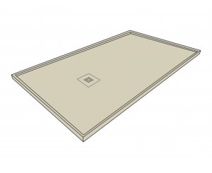 SHOWER TRAY RESIN ARQ ZERO 140x75 BEIGE  