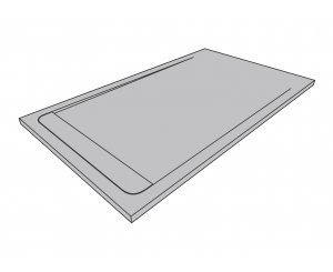 SHOWER TRAY RESIN DUO SLATE NACAR 100x80