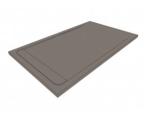 SHOWER TRAY RESIN DUO SLATE FANGO 110x90