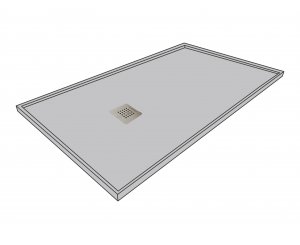 ARQ ZERO RESIN SHOWER TRAY 120x80 NACAR  