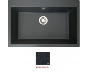 ZENTIA BEE SINK 7650 760x500 BLACK  