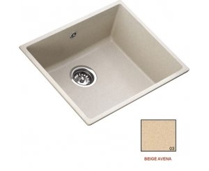 SINK ZENTIA BEE 5040 540x440 BEIGE OAT WITHOUT HOLE