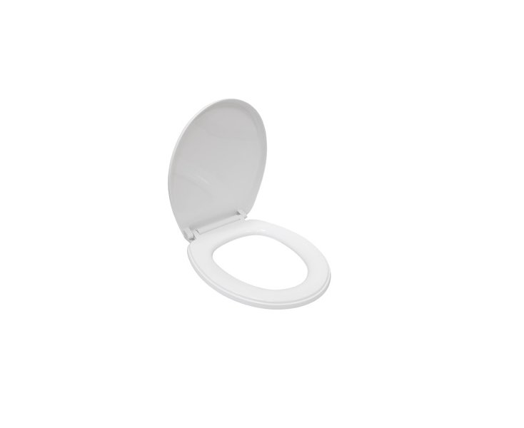 SEAT WC PP WHITE SHOCK ABSORBED