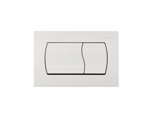 EASY DOUBLE WHITE BUILT-IN BUTTON PLATE