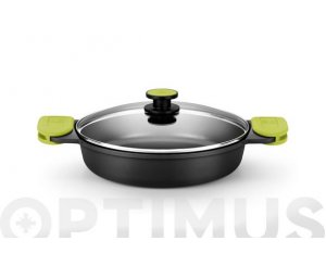 LOW CASSEROLE CAST ALUMINUM FOODIE INDUCTION 32 CM 