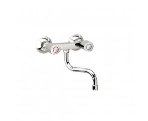 BIMANDO ECO WALL SINK INCLINED SWIVEL SPOUT CHROME