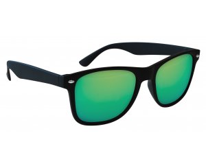 WAVE GREEN MIRROR LENS SUNGLASSES