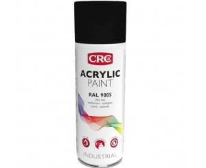 PAINT SPRAY ACRYLIC PAINT RAL-9005 BLACK SATIN 400ml.