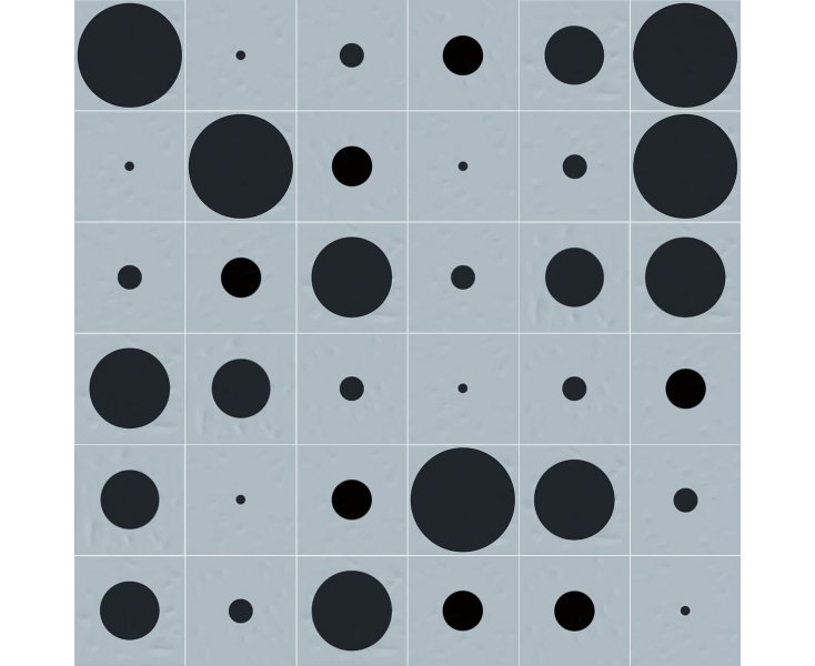 TONDO CELESTE 20x20