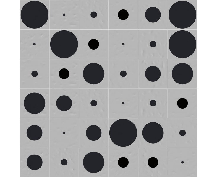 TONDO GRAY 20x20