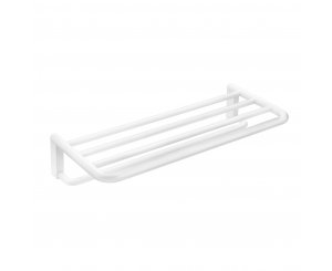 BLACK & WHITE MATT WHITE TOWEL RACK