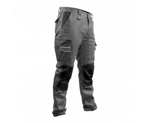 WORKFIT STRECH MULTI-POCKET GRAY T-L TROUSERS SALE