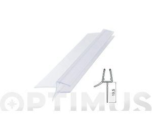 WATER SPRING PROFILE BATH / SHOWER SCREEN 19,5MM / 6-8MM / 2MT