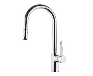 SINGLE LEVER KITCHEN SINK W / DUCHITA 2 REMOVABLE CURVED