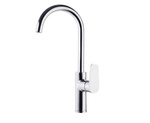 SINGLE LEVER ALEXIA SINK HIGH CURVED CHROME SINK  