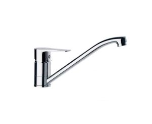 SINGLE LEVER TITANIUM SINK LOW SWIVEL SPOUT CHROME