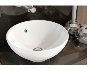 BOWL WASHBASIN ON CERAMIC COUNTERTOP 40x40x15