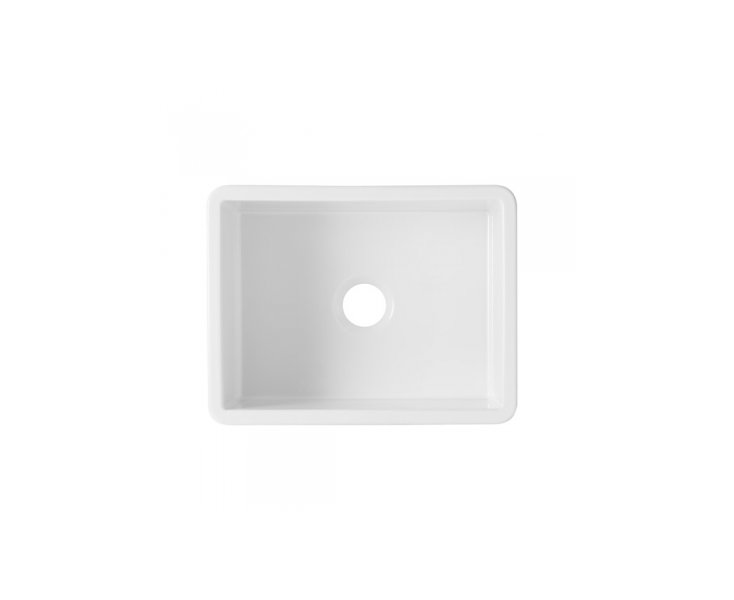 VALET STONEWARE SINK WITH VALVE 60x46 1C WHITE