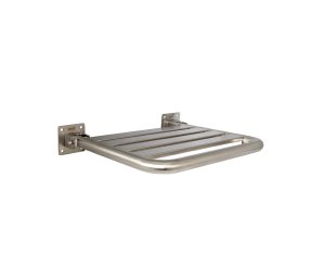 SATIN STAINLESS STEEL FOLDING SHOWER SEAT