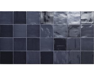 NEW ZELLIGE NAVY GLOSS 13x13x0.9