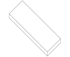 COUNTERTOP TERRA 080x046x010 WHITE 