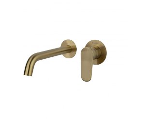 MIXER ALEXIA BUILT-IN BASIN BRUSHED GOLD SPOUT-24