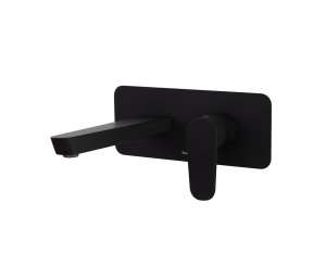 SINGLE-LEVER MIXER ALEXIA BUILT-IN WASHBASIN W/MATTE BLACK PLATE