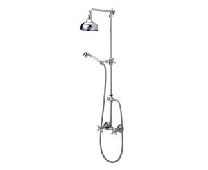 GAUDI DOUBLE HANDLE COLUMN W/SHOWER HEAD Ø200mm CHROME