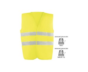 HIGH VISIBILITY YELLOW VEST S-XL 