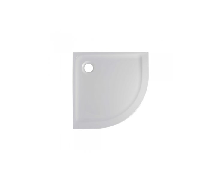 FACE ANGULAR ACRYLIC SHOWER TRAY 080x80x4 WHITE