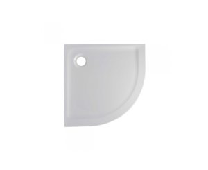 FACE ANGULAR ACRYLIC SHOWER TRAY 080x80x4 WHITE