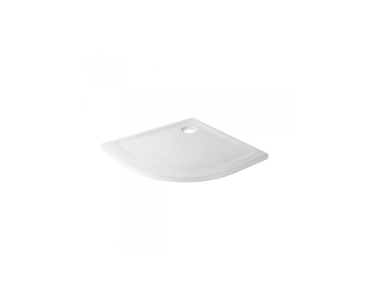 FACE ANGULAR ACRYLIC SHOWER TRAY 080x80x4 WHITE