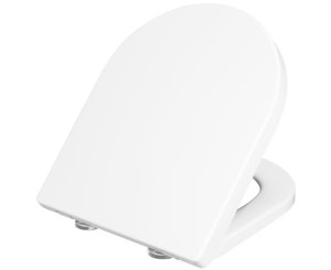 TRIENT DUROPLAST TOILET SEAT CUIDA CUSHIONED W/ HINGES BL.