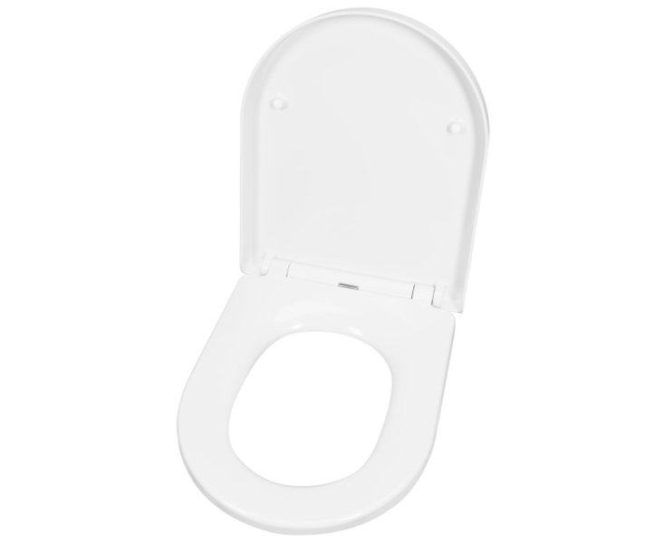 TRIENT DUROPLAST TOILET SEAT CUIDA CUSHIONED W/ HINGES BL.