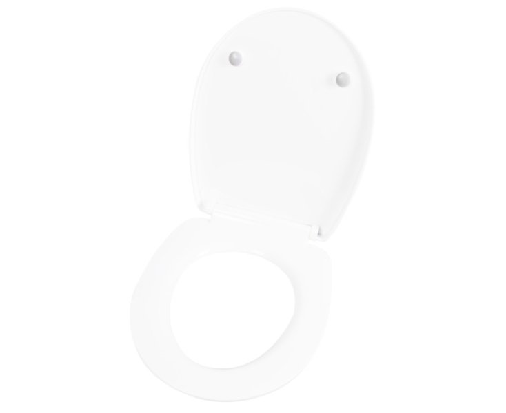 CASAL DUROPLAST WC SEAT CUSHIONED WITH HINGES BL.