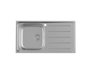 STAINLESS SINK VICTORIA 90ED 90x49 1C.1E.RIGHT.