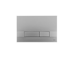 MATT CHROME DOUBLE FLUSH NARROW PUSH BUTTON