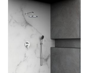 SHOWER SET ECO PRIME RECESSED 2 OUTLETS CHROME