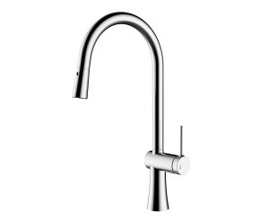 SINGLE LEVER TIME FEMALE SINK WITH PULL-OUT SPOUT CHROME