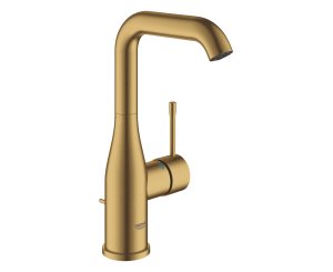 SINGLE LEVER ESSENCE LAVABO-L BRUSHED GOLD