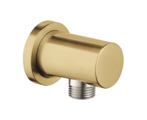 WATER INLET 1/2" W/ROUND CORPORATION GROHE BRUSHED GOLD