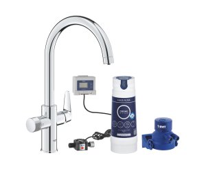 SINGLE LEVER BLUE PURE BAUCURVE SINK STARTER KIT FILTRO-S